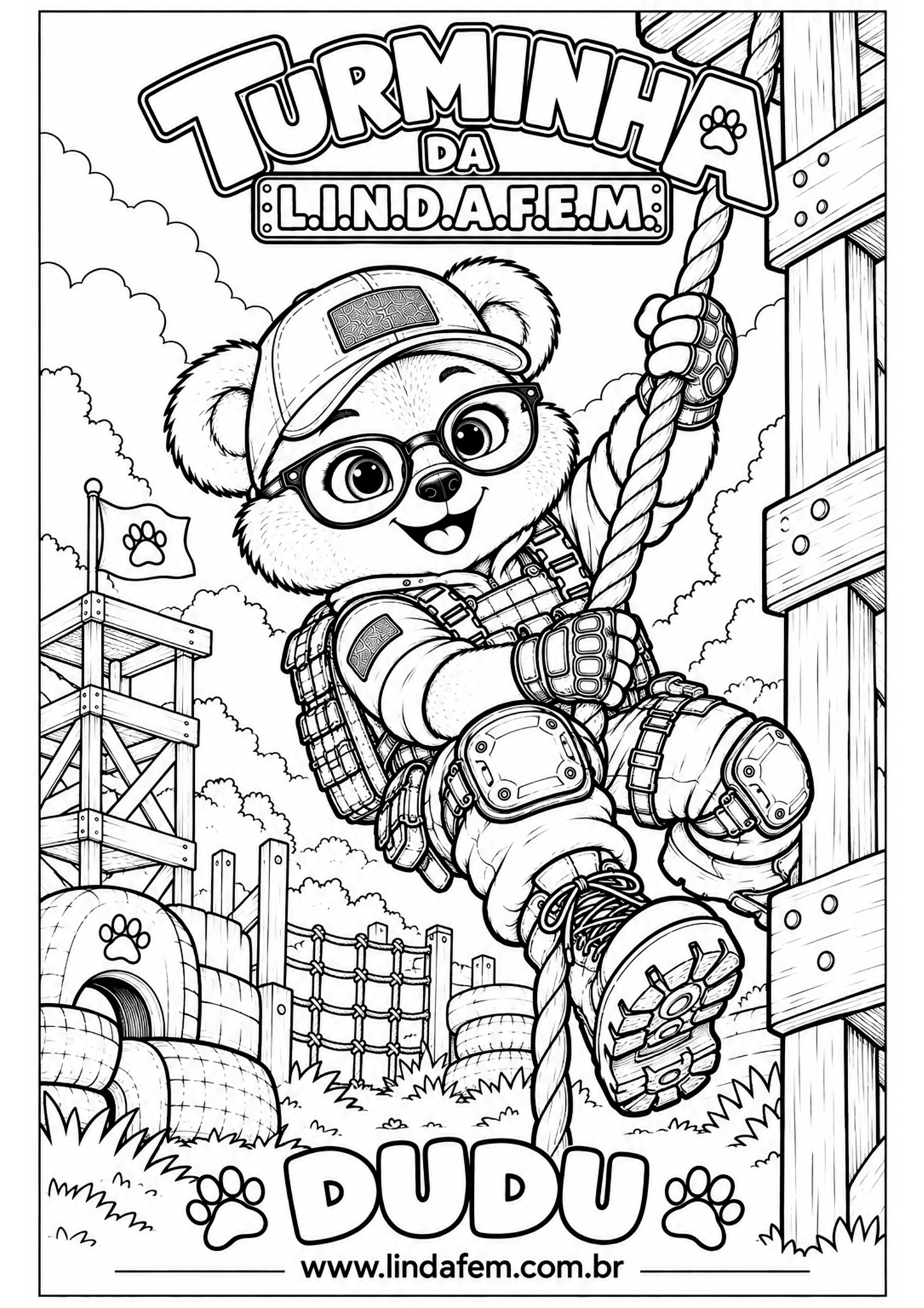 Dudu, desenho 4 para colorir