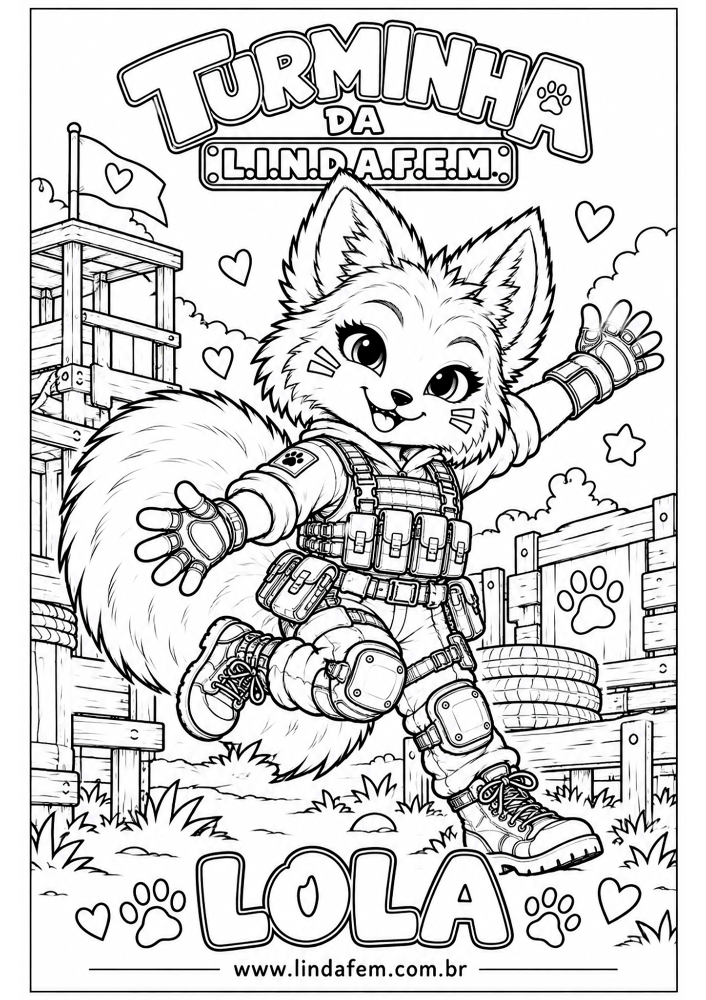 Lola, desenho 2 para colorir