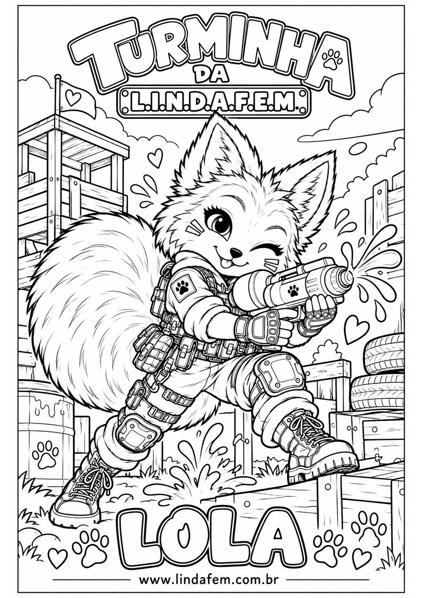 Lola, desenho 3 para colorir