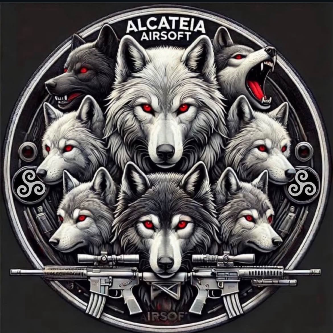 Logo da equipe Alcateia Airsoft RJ