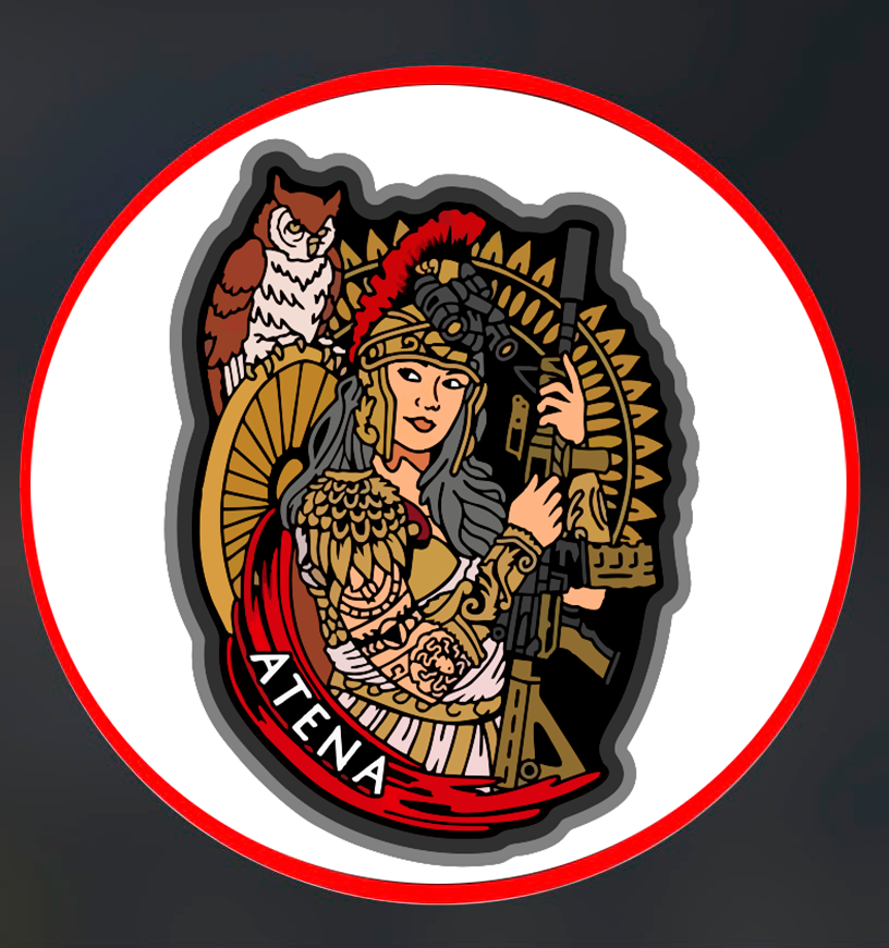 Logo da equipe Atena Airsoft